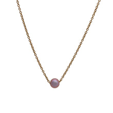 Load image into Gallery viewer, Lilac Pearl Necklace in Sterling Silver
