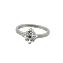 Load image into Gallery viewer, white-gold-lucky-diamond-ring

