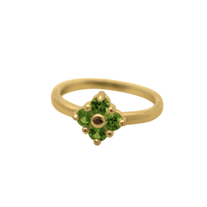 Yellow-Gold-Green-Tourmaline-Lucky-Ring