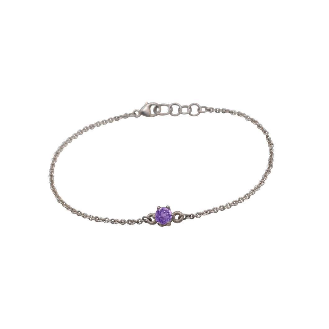 Amethyst-Birthstone-Bracelet