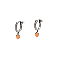 Load image into Gallery viewer, Carnelian-Huggie-Hoop-Earrings
