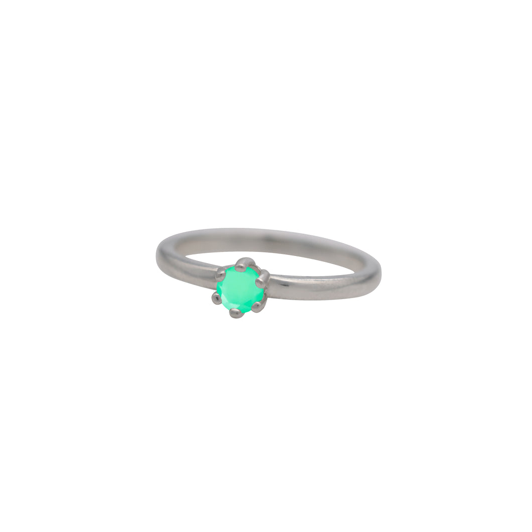Stacking Chrysoprase Ring