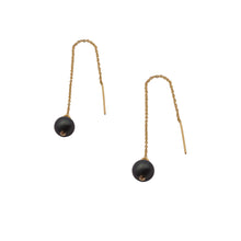 Load image into Gallery viewer, Tahitian Pearl Threader Earrings
