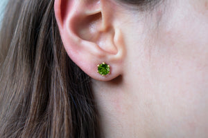 6mm-Gold-Green-Tourmaline-Faceted-Studs
