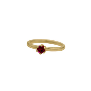    Gold-Rhodolite-Garnet-Birthstone-Solitare-Stacking-Ring