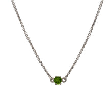 Load image into Gallery viewer,     Green-Tourmaline-Birthstone-Necklace
