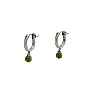 Green-Tourmaline-Huggie-Hoop-Earrings
