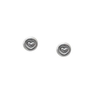 Heart Earrings in Sterling Silver