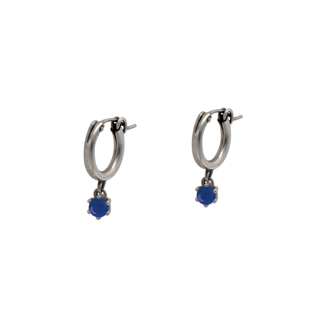 Lapis-Huggie-Hoop-Earrings