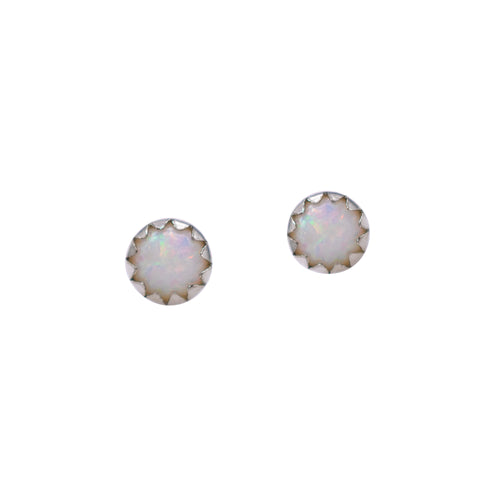 Opal-Stud-Earrings