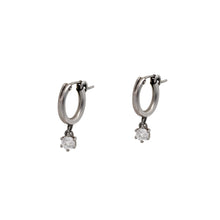 Load image into Gallery viewer, Quartz-Huggie-Hoop-Earrings
