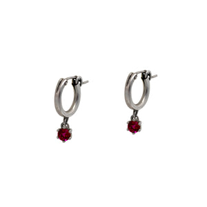    Rhodolite-Garnet-Huggie-Hoop-Earrings