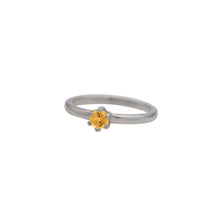 Load image into Gallery viewer, Citrine-Birthstone-Solitare-Stacking-Ring
