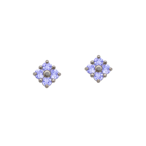 Sterling-Tanzanite-Lucky-Clover-Stud-Earrings