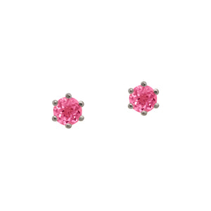 Pink Tourmaline Faceted Earrings