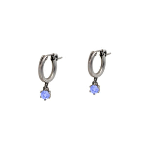 Tanzanite-Huggie-Hoop-Earrings