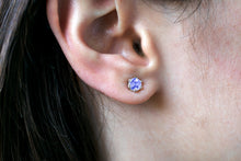 Load image into Gallery viewer, 5mm-Tanzanite-Faceted-Studs
