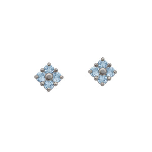 White-Gold-Aquamarine-Stud-Earrings