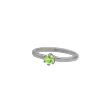 Load image into Gallery viewer, Peridot-Birthstone-Solitare-Stacking-Ring
