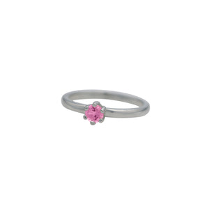 Pink-Sapphire-Birthstone-Solitare-Stacking-Ring