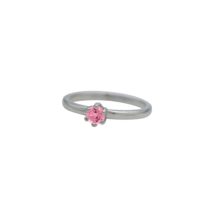 Stacking Pink Spinel Ring