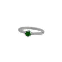 Load image into Gallery viewer, Tsavorite-Garnet-Birthstone-Solitare-Stacking-Ring
