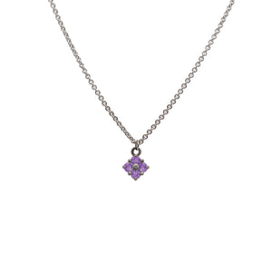 Lucky Clover Choker in Amethyst