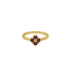 garnet-Lucky-Clover-ring