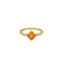 Load image into Gallery viewer, spessartite-garnet-lucky-Clover-ring
