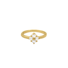 Load image into Gallery viewer, Lucky Clover Ring in White Sapphire
