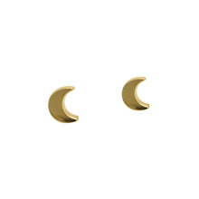 Load image into Gallery viewer, Crescent Moon Stud Earrings
