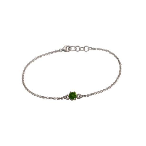 green-tourmaline-birthstone-bracelet