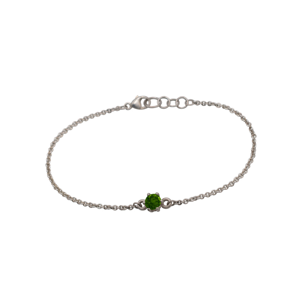 green-tourmaline-birthstone-bracelet