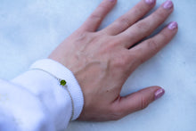 Load image into Gallery viewer, green-tourmaline-birthstone-bracelet
