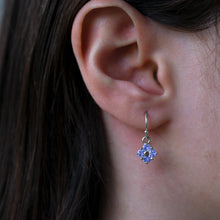Load image into Gallery viewer, Lucky Clover Dangle Earrings in Iolite
