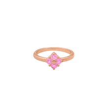 Load image into Gallery viewer, pink-sapphire-Lucky-Clover-ring
