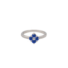 Load image into Gallery viewer, Lucky Clover Ring in Lapis Lazuli
