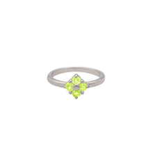 Load image into Gallery viewer, peridot-lucky-clover-ring

