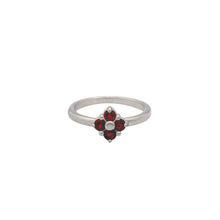 Load image into Gallery viewer, garnet-Lucky-Clover-ring
