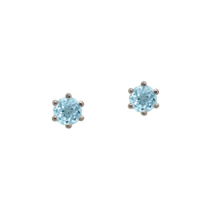 sterling-silver-aquamarine-Faceted-Studs