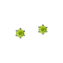Load image into Gallery viewer,    sterling-silver-peridot-stud
