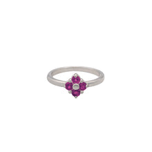 Load image into Gallery viewer, rhodolite-garnet-lucky-clover-ring
