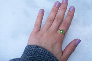 tsavorite-garnet-Lucky-Clover-ring
