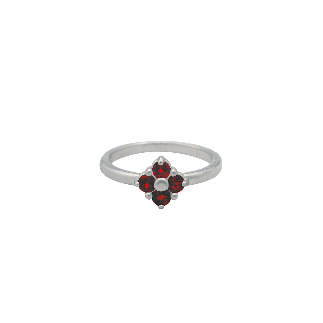 garnet-Lucky-Clover-ring