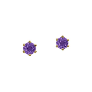    yellow-gold-amethyst-facated-stud